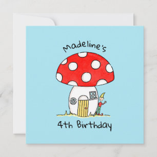 Invitation personnalisée Toadstool & Elf