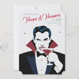 Invitation personnalisée Vampes et Vampires Hallow