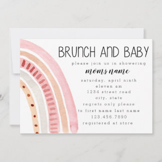 Invitation Personnaliser Brunch et Baby shower