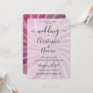 Invitation Personnaliser Ce Mariage Retro Sunburst