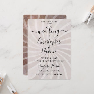 Invitation Personnaliser Ce Mariage Retro Sunburst