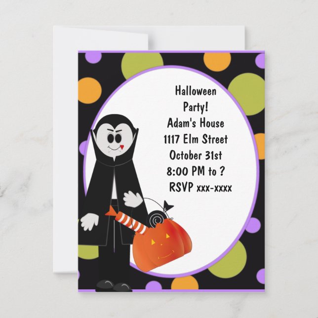 Invitation Personnaliser de ~ d'invitation de partie de (Devant)