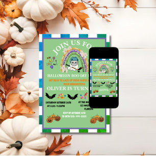 Invitation Personnaliser l'anniversaire d'Halloween Hockey po