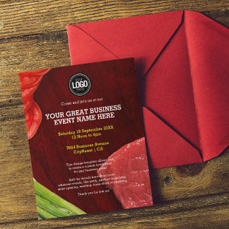 Invitation Personnaliser le thème du restaurant steak