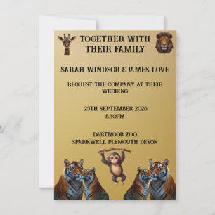 Invitation Personnaliser l'invitation du zoo Mariage