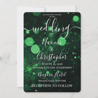 Invitation Personnaliser : Mariage Bokeh Blizzard