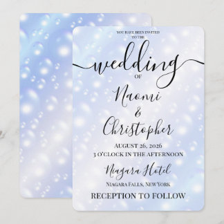 Invitation Personnaliser : Mariage Conte de Fées Sparkle Boke