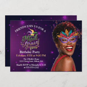 Invitation Personnaliser Photo Masquerade Masques Masques Mar