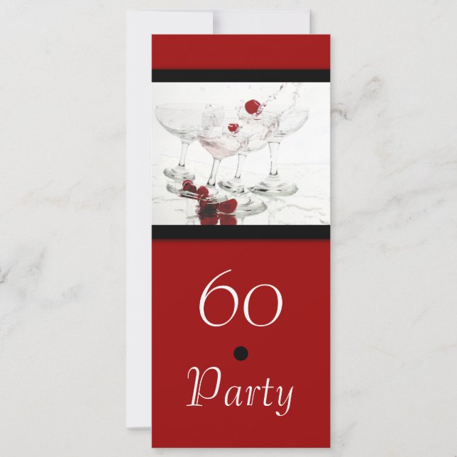 Invitation PERSONNALISER principale du 60e anniversaire de la (Devant)