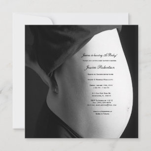 Invitation Personnalisez votre bosse de bébé, Écriture person
