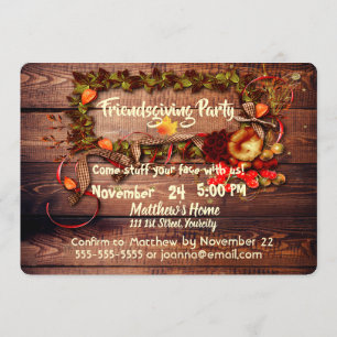 Invitation Personnalité de l'Action d'Ami (Amis Thanksgiving)