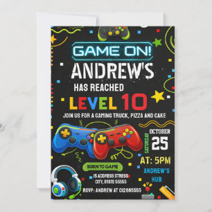 Invitation personnelle pour une fête d'anniversair