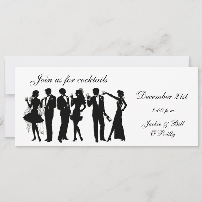 Invitation Personnes de cocktail (Devant)