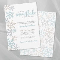 Pet Flocon de Neige Baby Shower d'Hiver