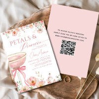 Pétales de code QR et Fête des mariées de cache ro