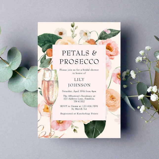 Invitation Pétales et Procuco Floral Bridal Show (Créateur téléchargé)