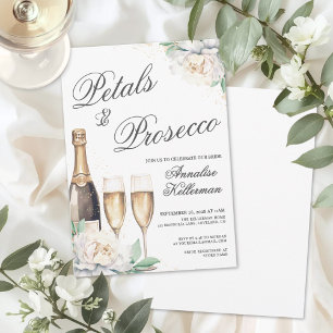 Invitation Pétales et Prosecco : Enterrement de Vie de Jeune 