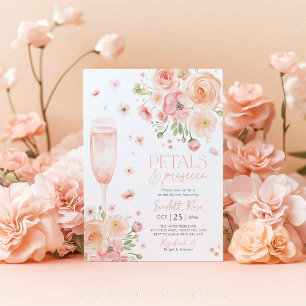 Invitation Pétales Poursuivre Fête des mariées Amour Dans La 