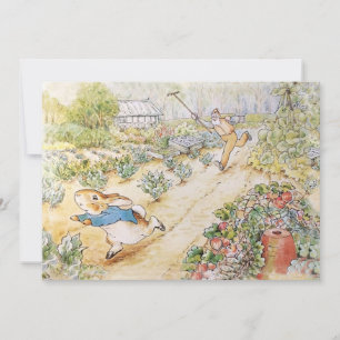 Invitation Peter le lapin dans le jardin de M. Mc Gregor