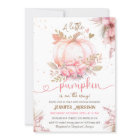 Petit Baby shower Citrouille Fille rose Automne Au