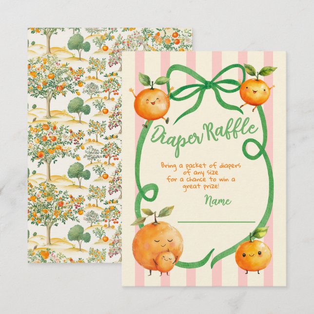 Invitation Petit Baby shower Cutie Toile Déchets Raffin (Devant / Derrière)