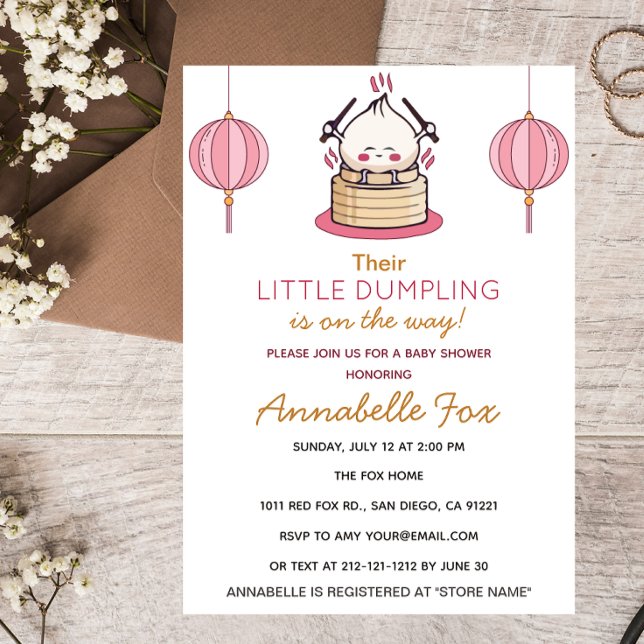 Invitation Petit Baby shower de dumping (Créateur téléchargé)