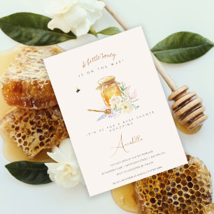 Invitation Petit Baby shower de miel doux