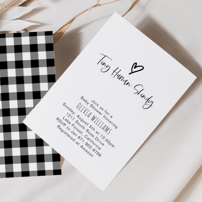 Invitation Petit Baby shower de minimalisme de shindig humain (Créateur téléchargé)