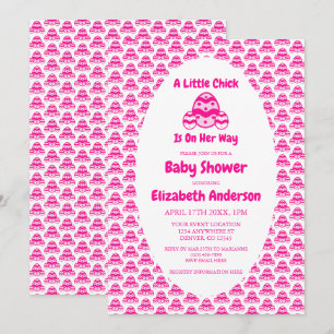 Invitation Petit Baby shower de Pâques