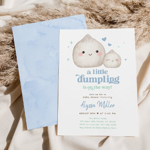 Invitation Petit Baby shower Doux Bleu