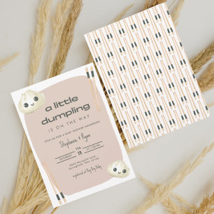 Invitation Petit Baby Shower Dumpling Dim Sum