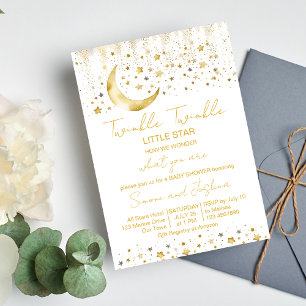 Invitation Petit baby shower étoilé tordu