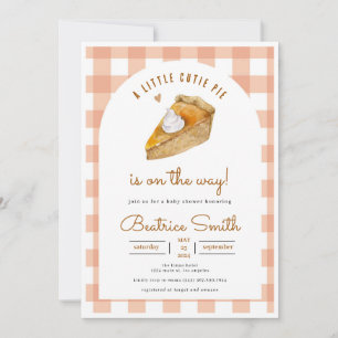 Invitation Petit Baby shower fille à pâté de pâté à pâté de p