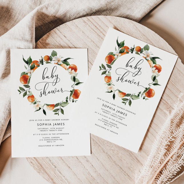 Invitation Petit baby shower mignon (Créateur téléchargé)