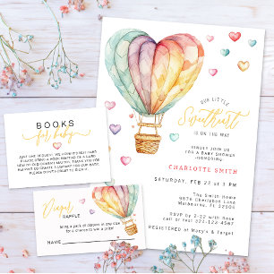 Invitation Petit Baby shower Whimsal de Saint-Valentin petit 