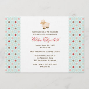 Invitation Petit baptême d'agneau