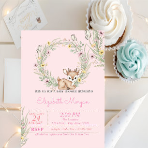 Invitation Petit bébé cher floral Baby Shower