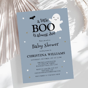 Invitation Petit Boo Fantôme Halloween Garçon Baby Shower