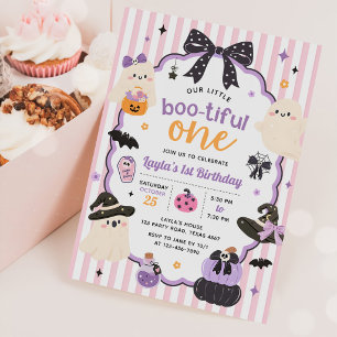 Invitation Petit Boo Fantôme Mignon Halloween 1er Anniversair