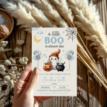 Petit Boo Halloween Baby shower garçon bleu
