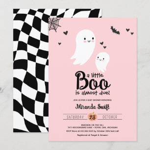 Invitation Petit Boo mignonne maman bébé fantôme Halloween do