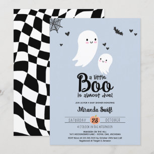 Invitation Petit Boo mignonne maman bébé fantôme Halloween do