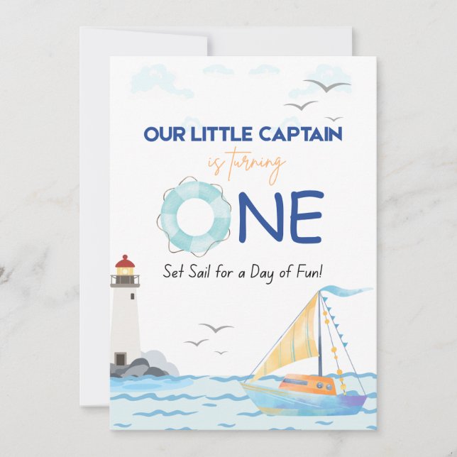 Invitation Petit Capitaine (Devant)