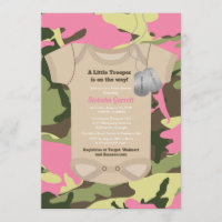 Petit cavalier Armée Militaire Girl Baby shower Ca