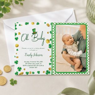 Invitation Petit Chanceux – Baby Shower de la Saint-Patrick