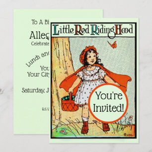Invitation Petit Chaperon Rouge Vintage Mignon