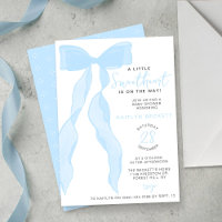 Petit Chéri Élégant Nœud Bleu Baby Shower