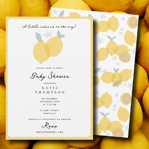 Invitation Petit Chéri En Route Fête Prénatale Citron 