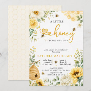 Invitation Petit Chéri Est En Route Fête Prénatale Bébé Abeil