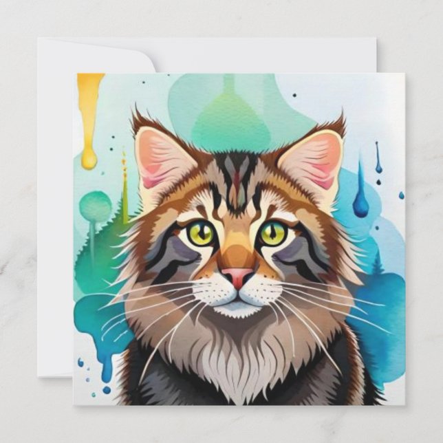 Invitation Petit chien fermer mini porte - bloc (Devant)